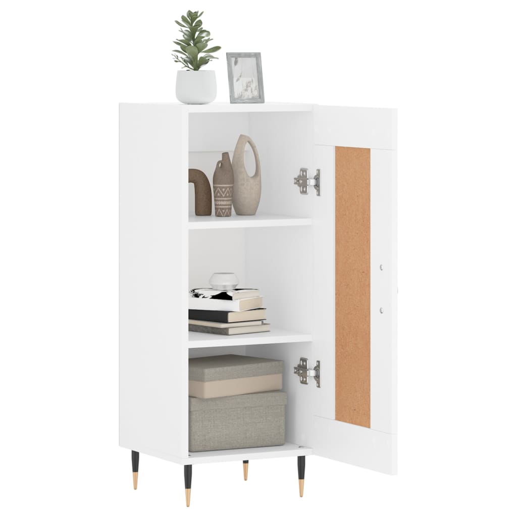 Sideboard White 34.5x34x90 cm Engineered Wood