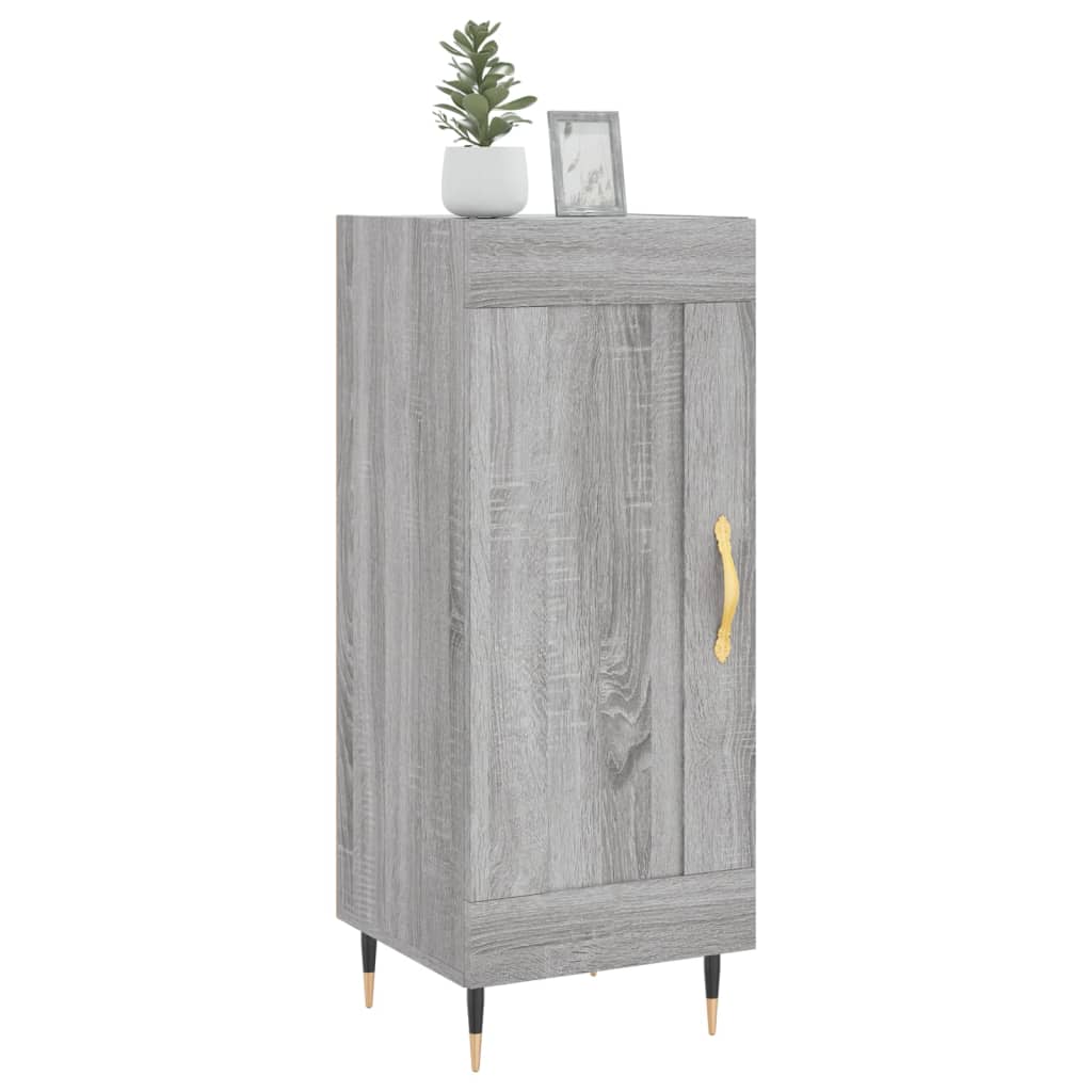 Sideboard Grey Sonoma 34.5x34x90 cm Engineered Wood