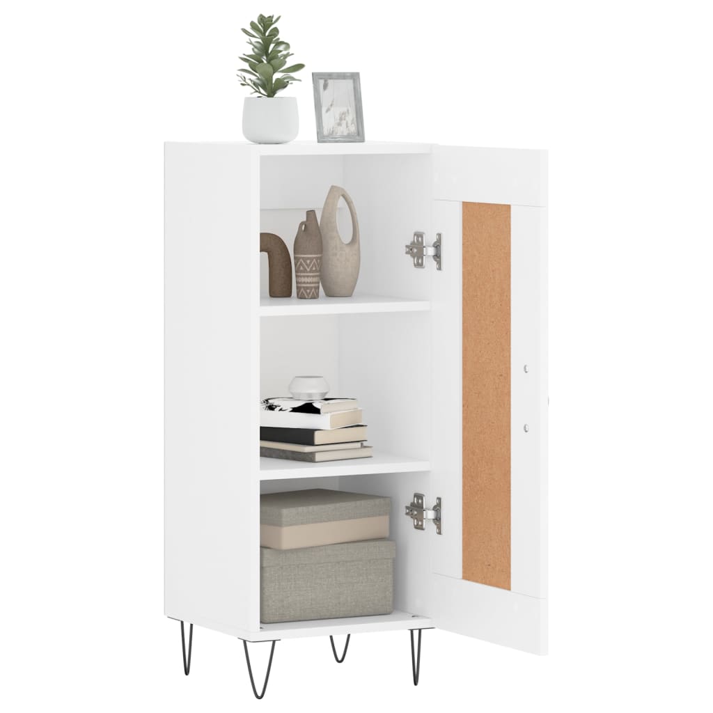 Sideboard White 34.5x34x90 cm Engineered Wood