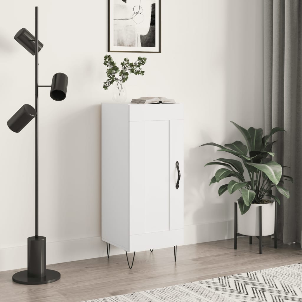 Sideboard White 34.5x34x90 cm Engineered Wood