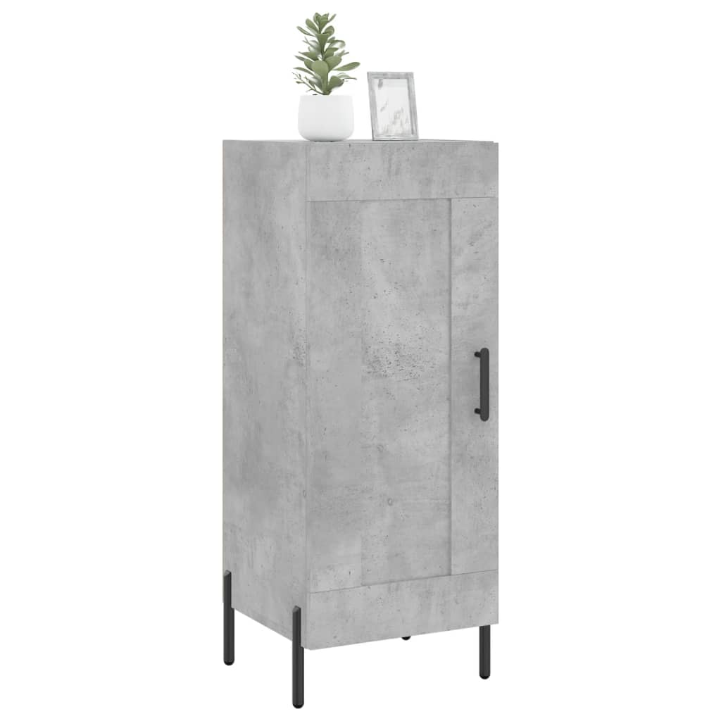 Sideboard Concrete Grey 34.5x34x90 cm Engineered Wood