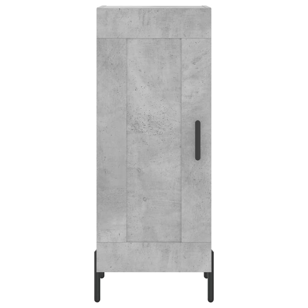 Sideboard Concrete Grey 34.5x34x90 cm Engineered Wood