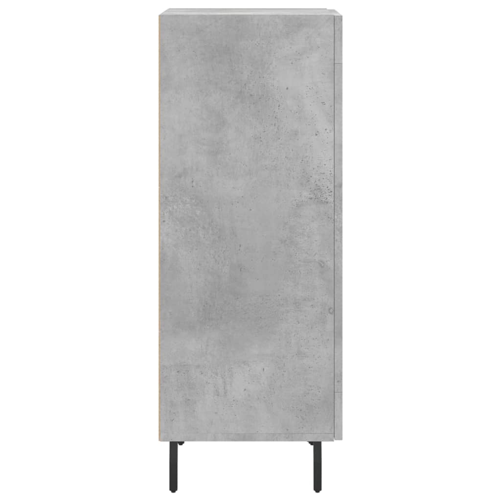 Sideboard Concrete Grey 34.5x34x90 cm Engineered Wood