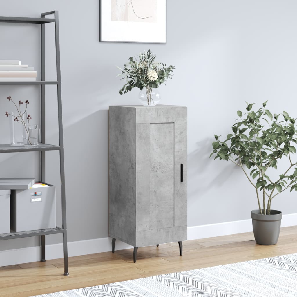 Sideboard Concrete Grey 34.5x34x90 cm Engineered Wood