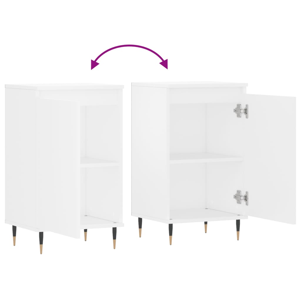 Sideboard White 40x35x70 cm Engineered Wood