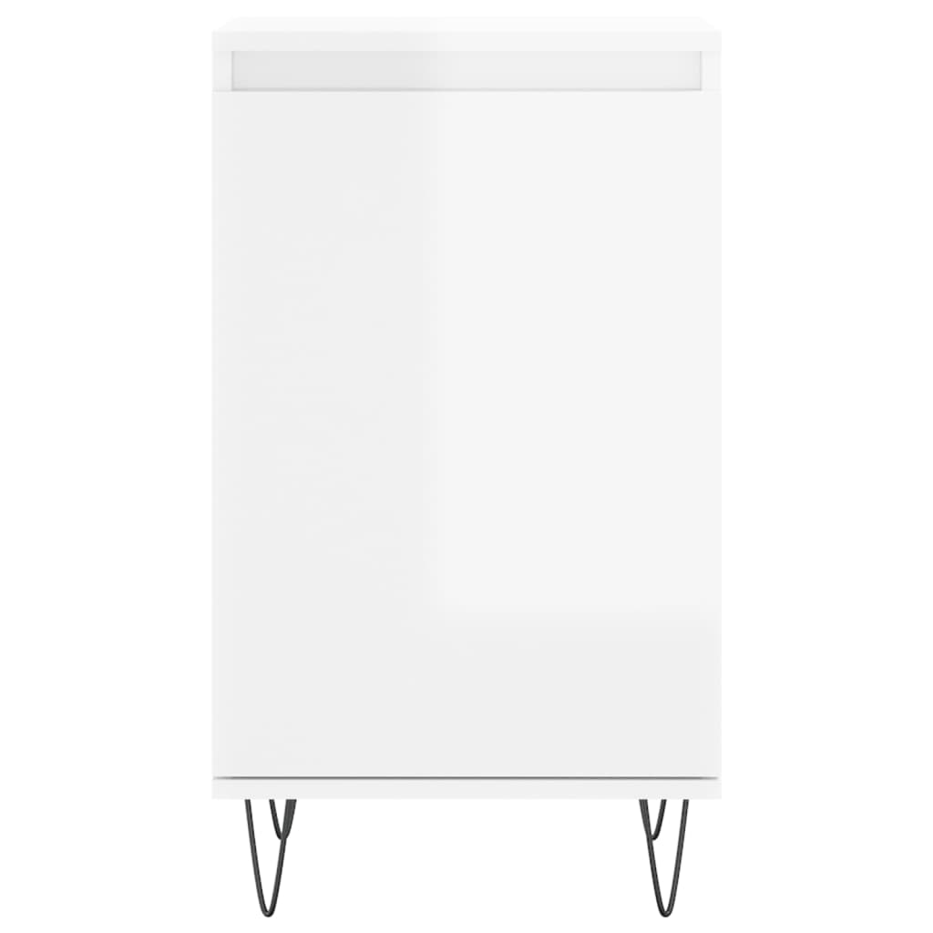 Sideboards 2 pcs High Gloss White 40x35x70 cm Engineered Wood