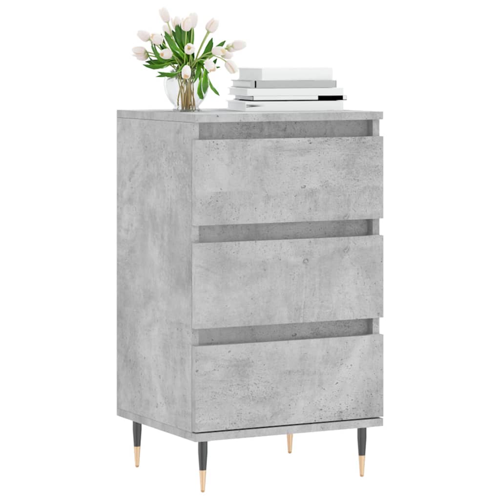Sideboard Concrete Grey 40x35x70 cm Engineered Wood