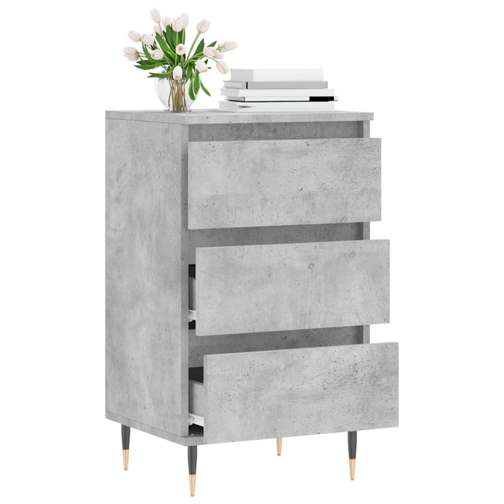 Sideboard Concrete Grey 40x35x70 cm Engineered Wood