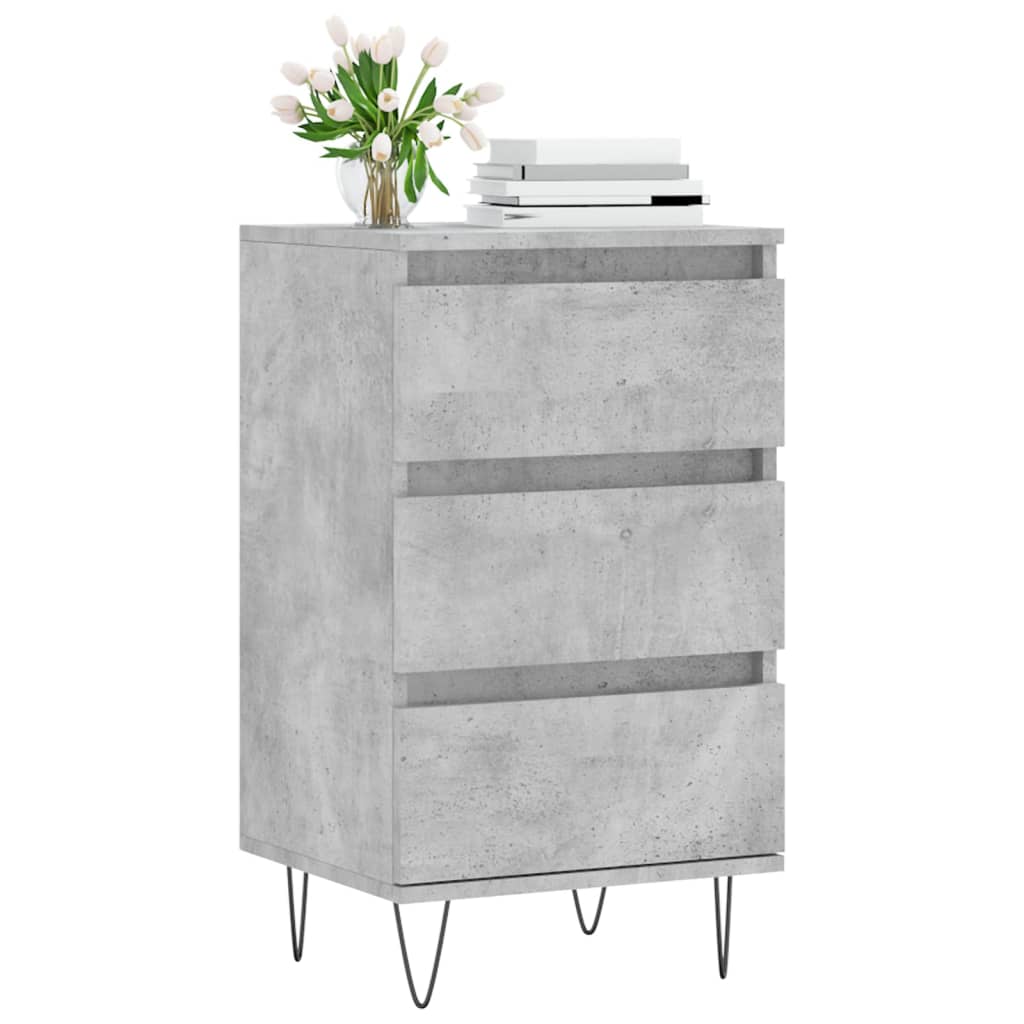 Sideboard Concrete Grey 40x35x70 cm Engineered Wood