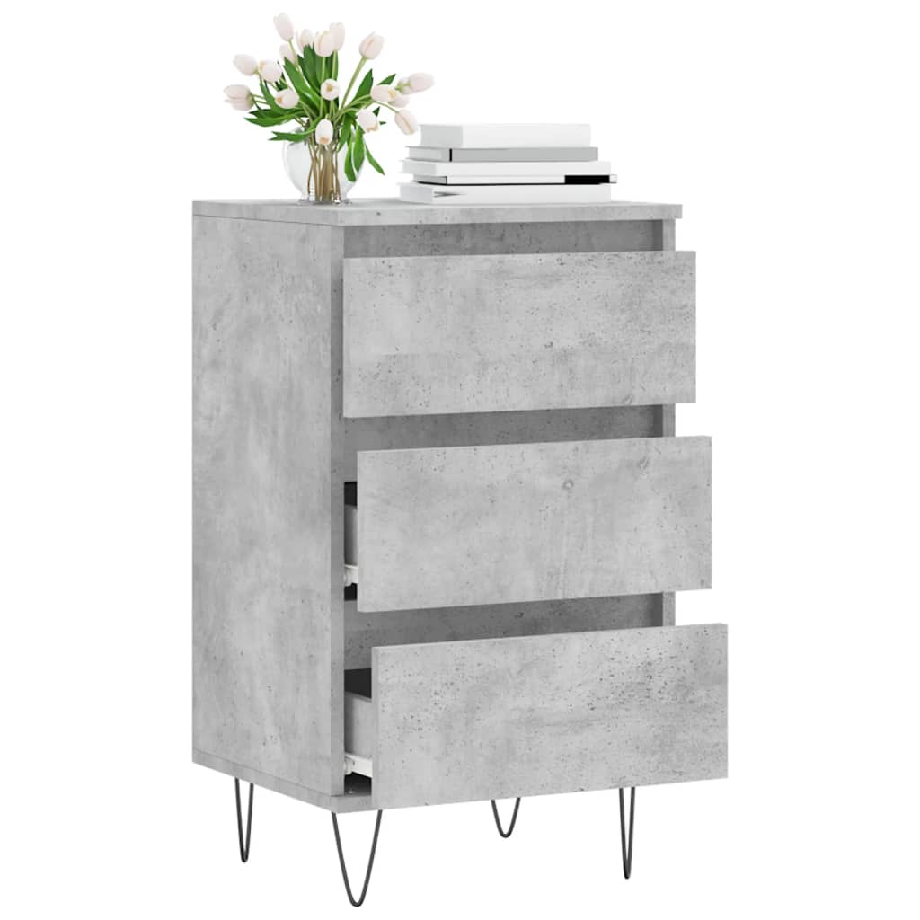 Sideboard Concrete Grey 40x35x70 cm Engineered Wood