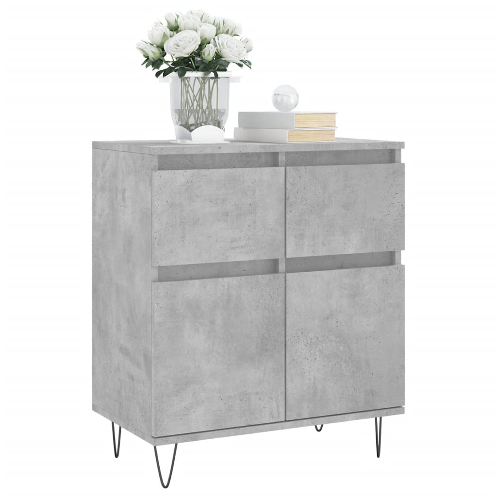 Sideboard Concrete Grey 60x35x70 cm Engineered Wood