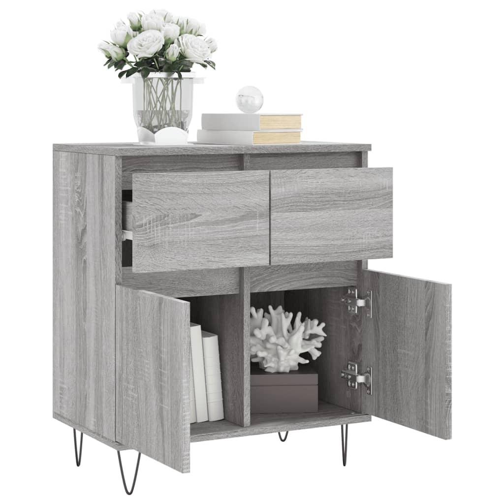 Sideboard Grey Sonoma 60x35x70 cm Engineered Wood