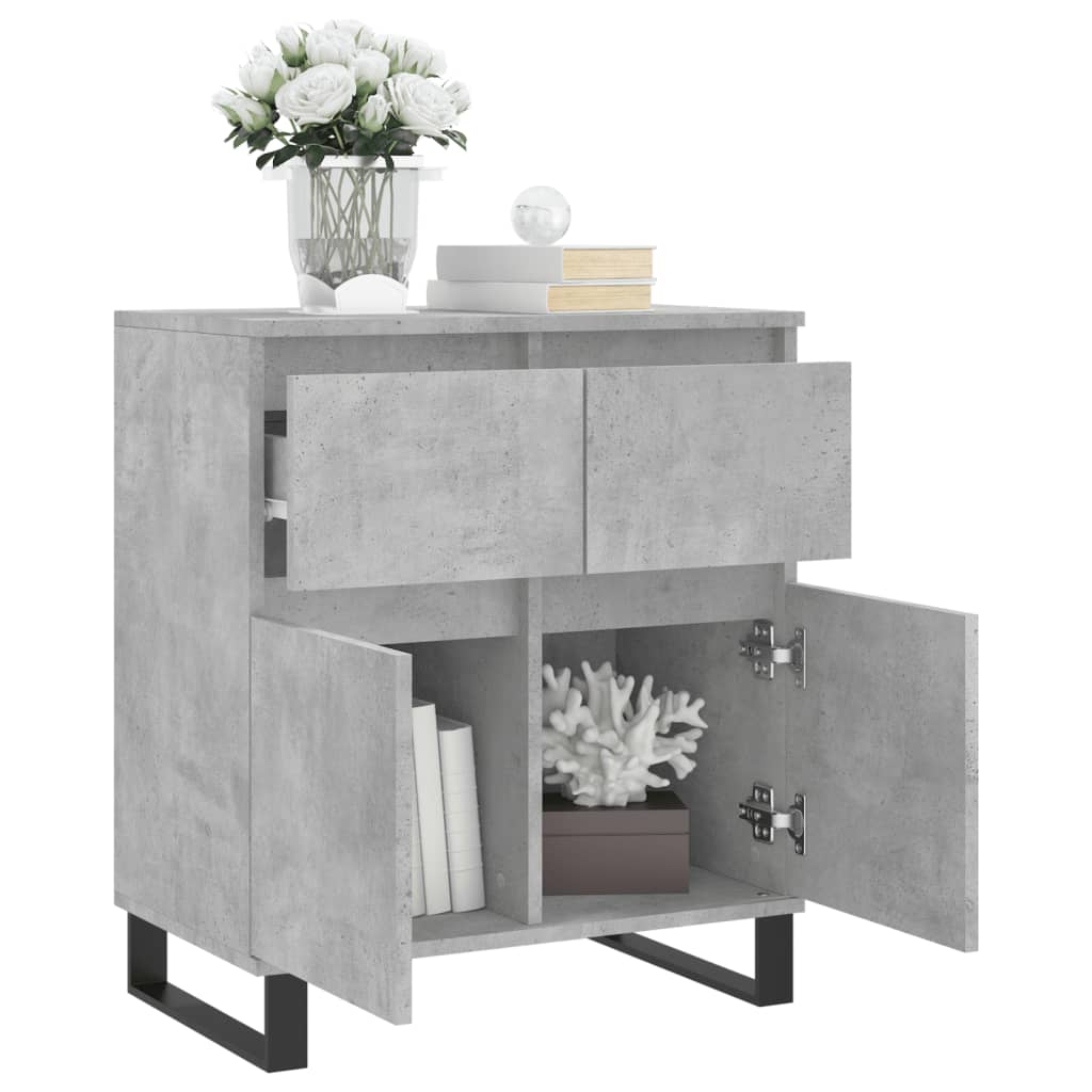 Sideboard Concrete Grey 60x35x70 cm Engineered Wood