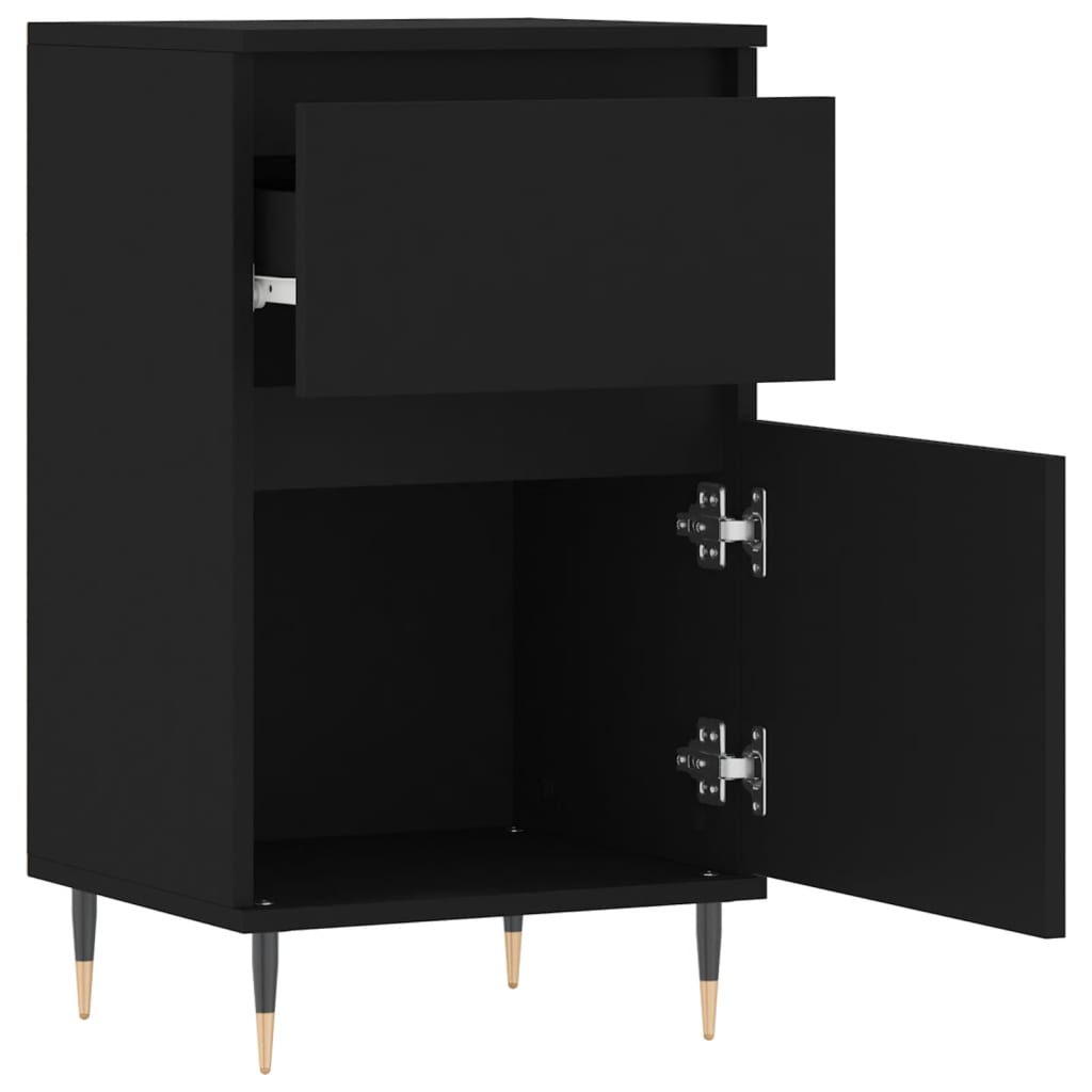 Sideboards 2 pcs Black 40x35x70 cm Engineered Wood