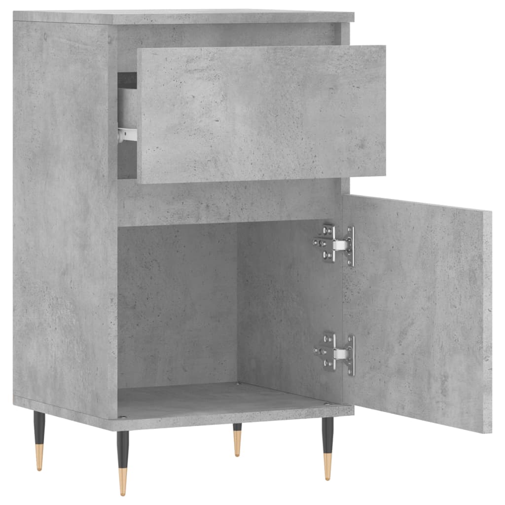 Sideboard Concrete Grey 40x35x70 cm Engineered Wood