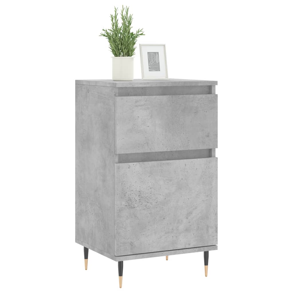 Sideboards 2 pcs Concrete Grey 40x35x70 cm Engineered Wood