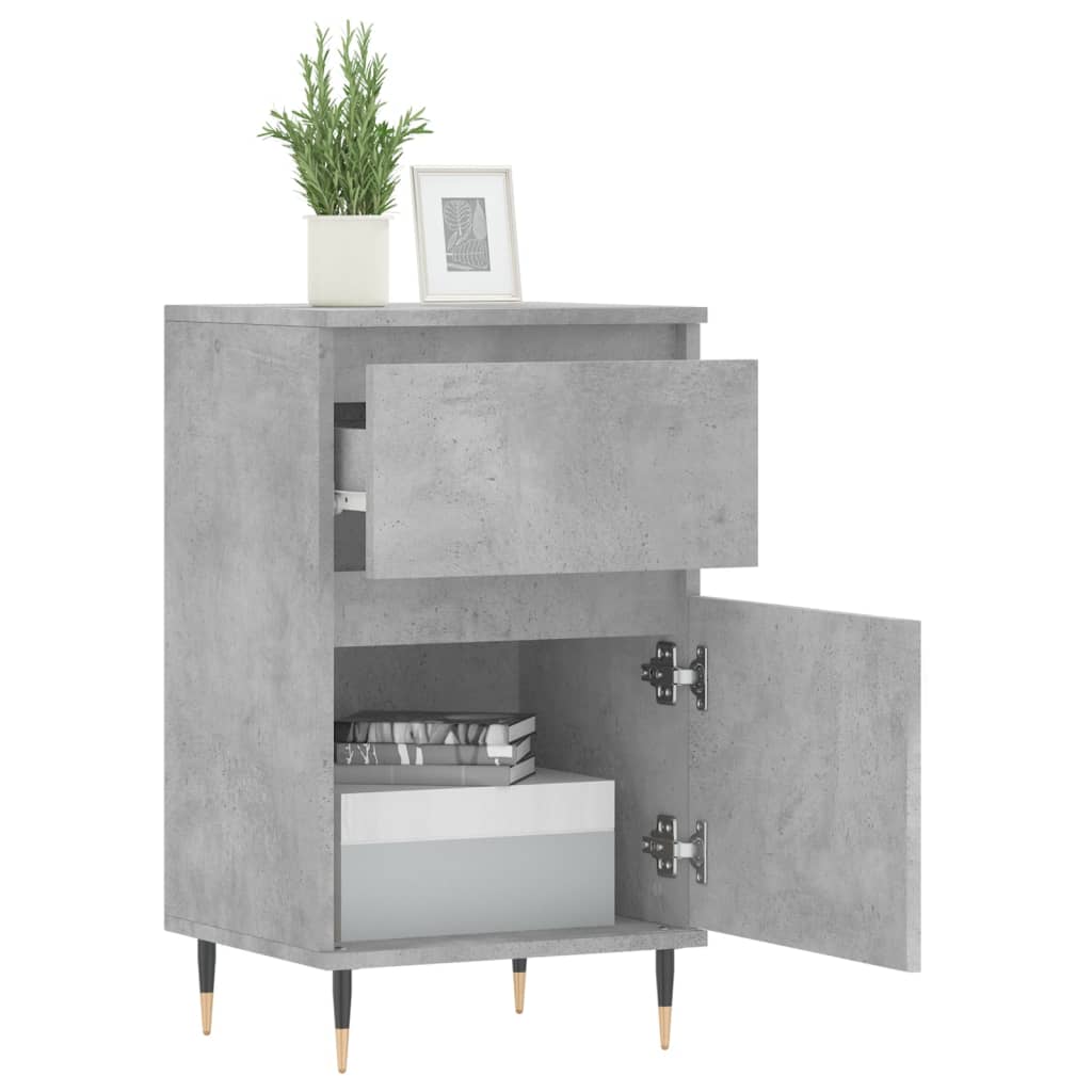 Sideboards 2 pcs Concrete Grey 40x35x70 cm Engineered Wood