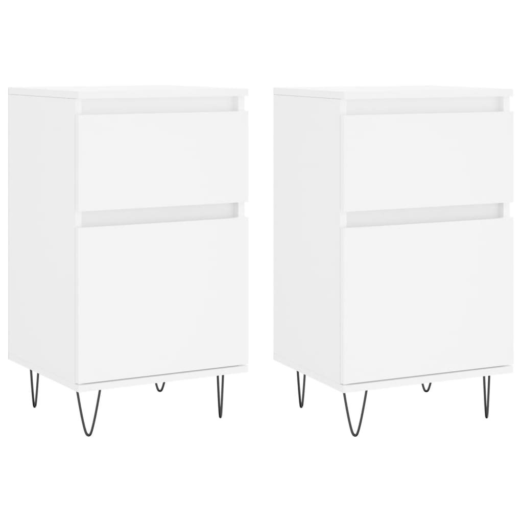 Sideboards 2 pcs White 40x35x70 cm Engineered Wood