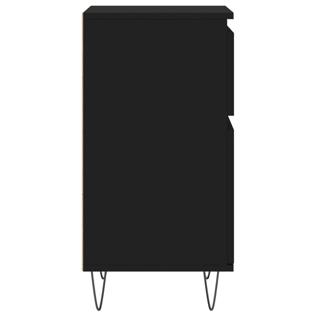 Sideboards 2 pcs Black 40x35x70 cm Engineered Wood