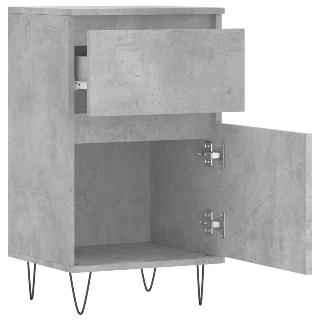 Sideboards 2 pcs Concrete Grey 40x35x70 cm Engineered Wood