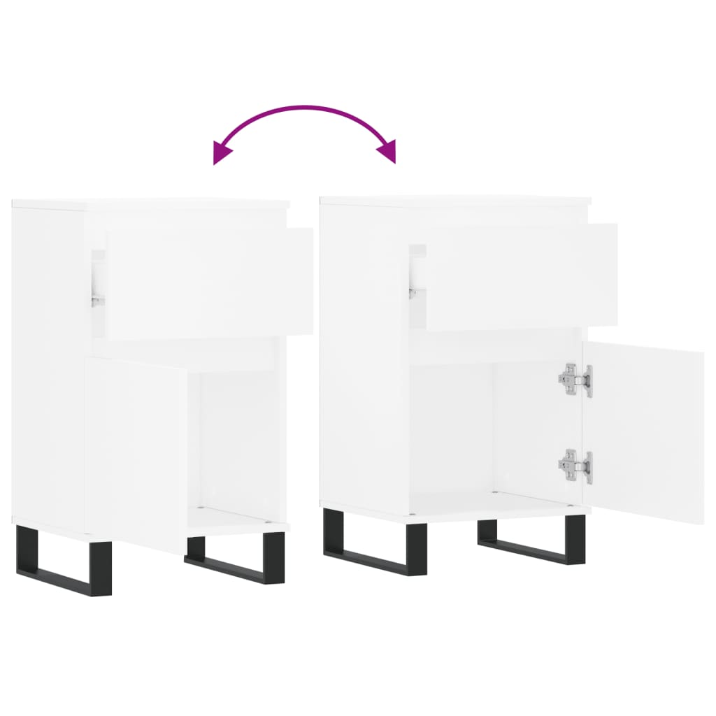 Sideboard White 40x35x70 cm Engineered Wood