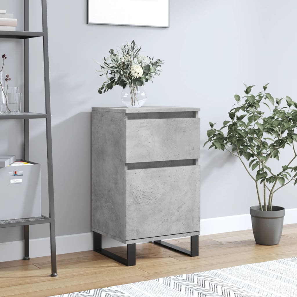 Sideboard Concrete Grey 40x35x70 cm Engineered Wood