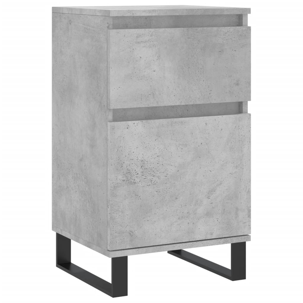 Sideboards 2 pcs Concrete Grey 40x35x70 cm Engineered Wood