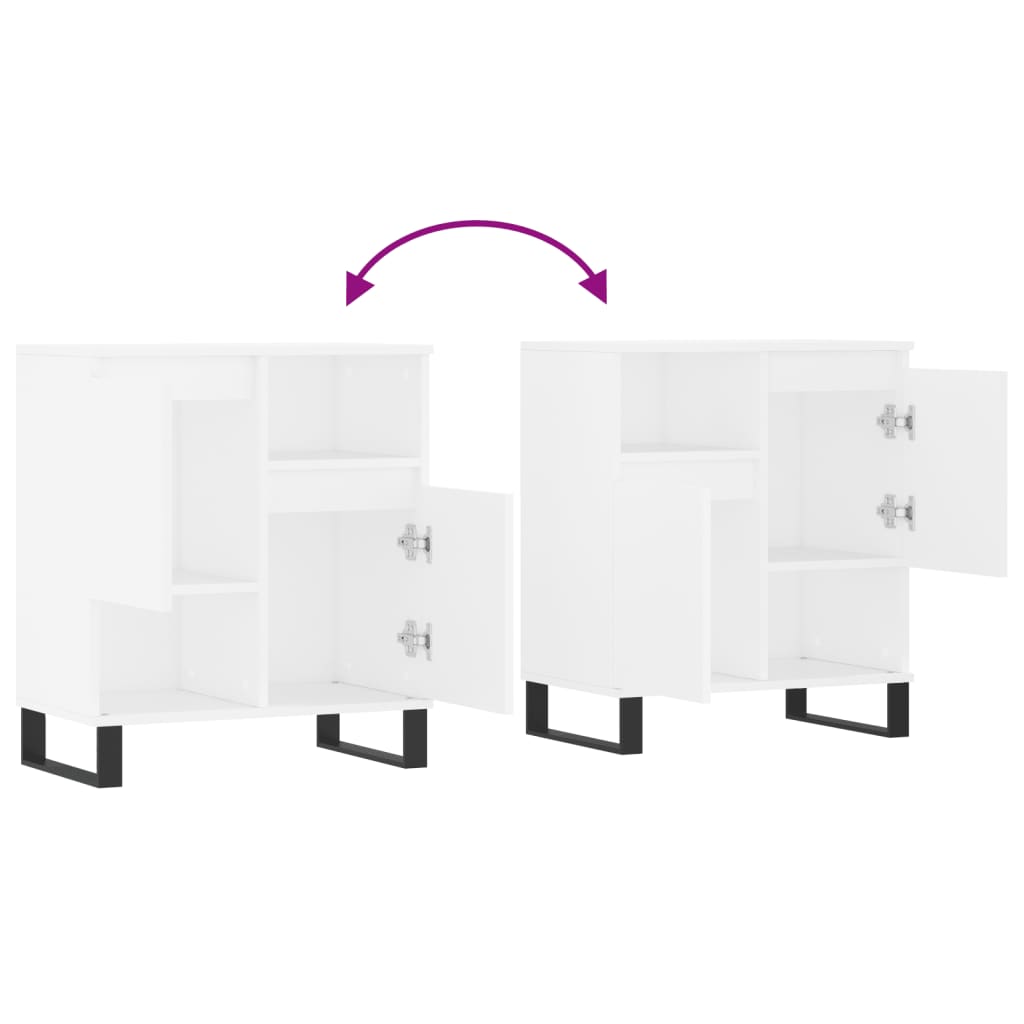 Sideboard White 60x35x70 cm Engineered Wood