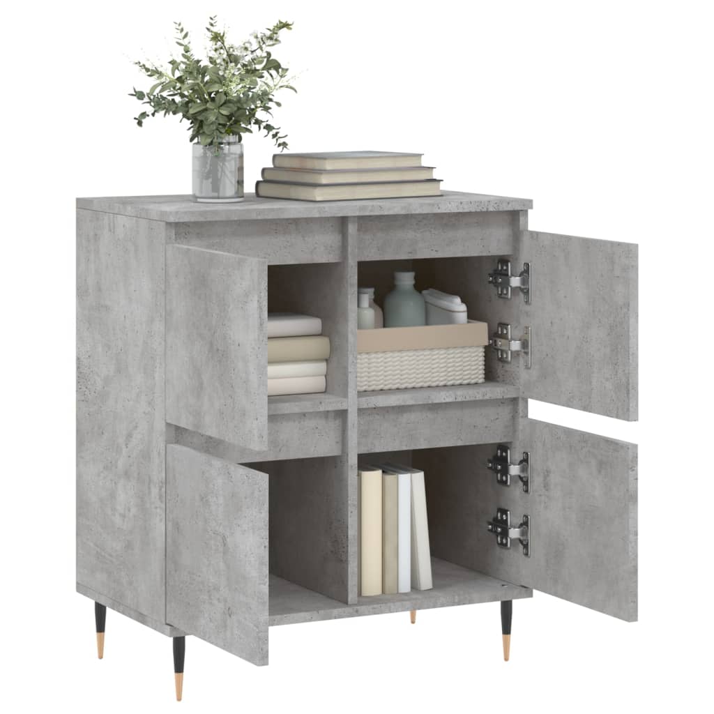 Sideboard Concrete Grey 60x35x70 cm Engineered Wood