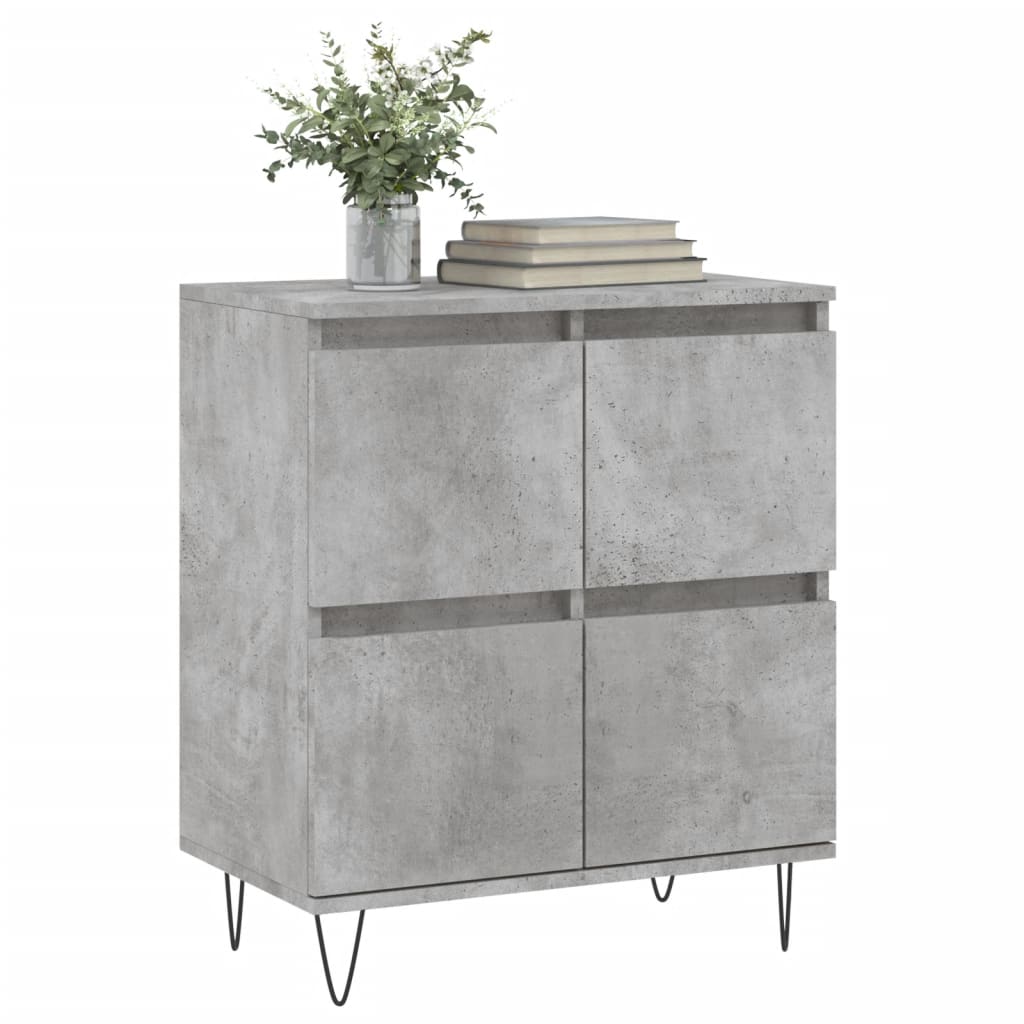 Sideboard Concrete Grey 60x35x70 cm Engineered Wood