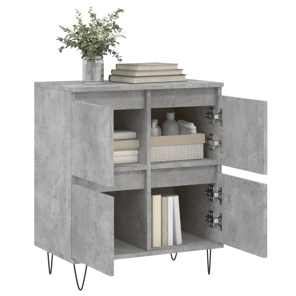 Sideboard Concrete Grey 60x35x70 cm Engineered Wood