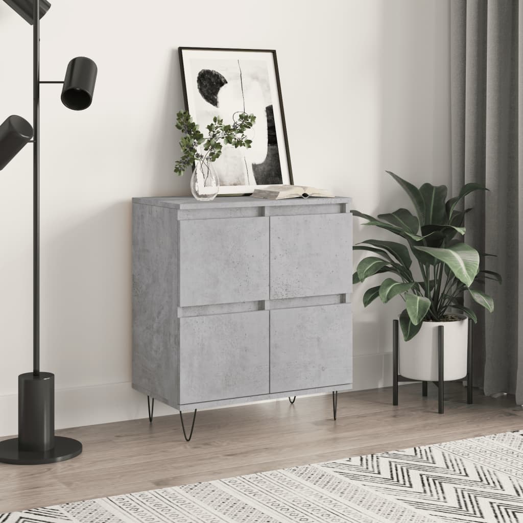 Sideboard Concrete Grey 60x35x70 cm Engineered Wood