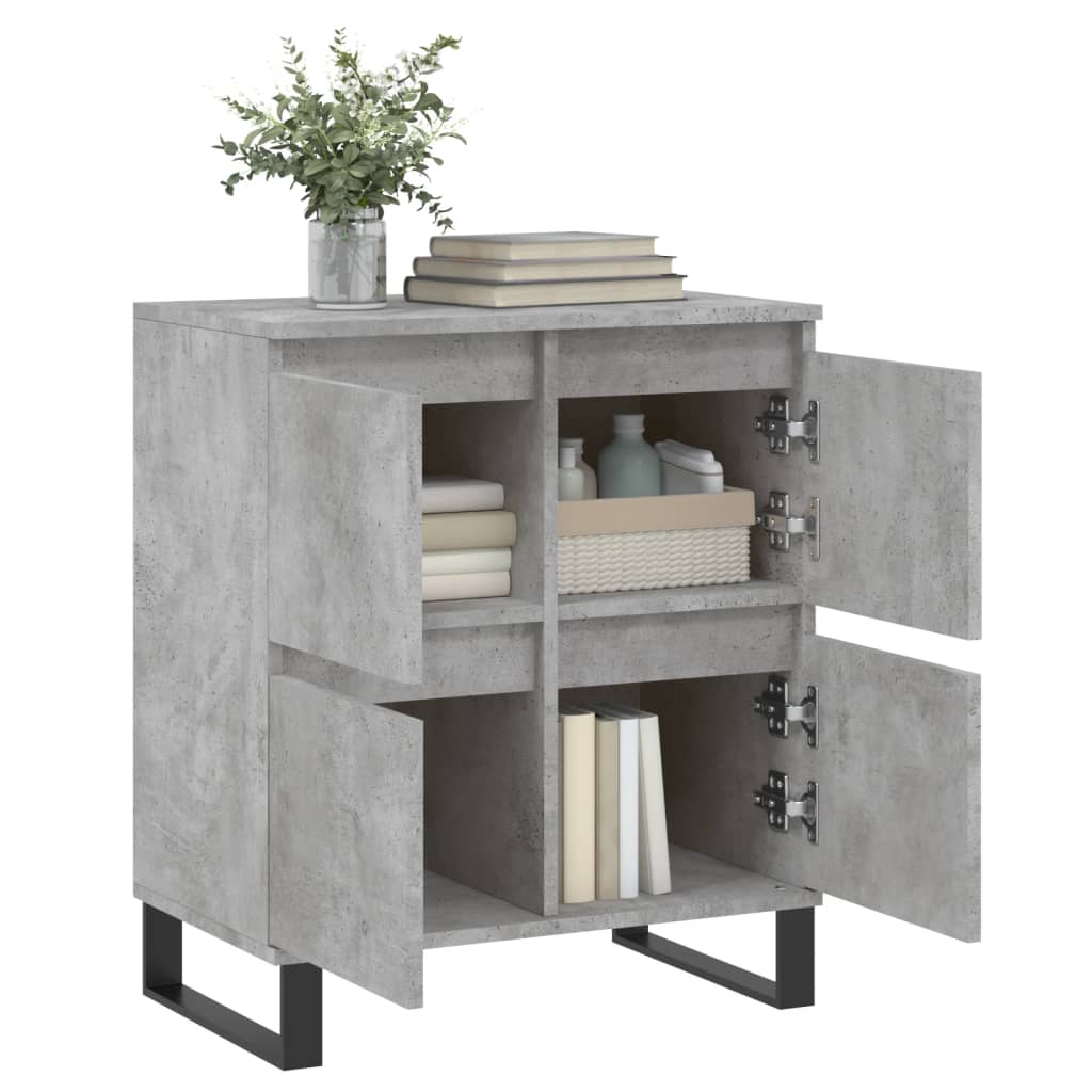 Sideboard Concrete Grey 60x35x70 cm Engineered Wood