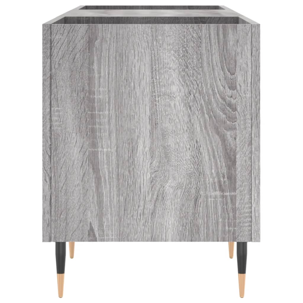 Record Cabinet Grey Sonoma 121x38x48 cm Engineered Wood