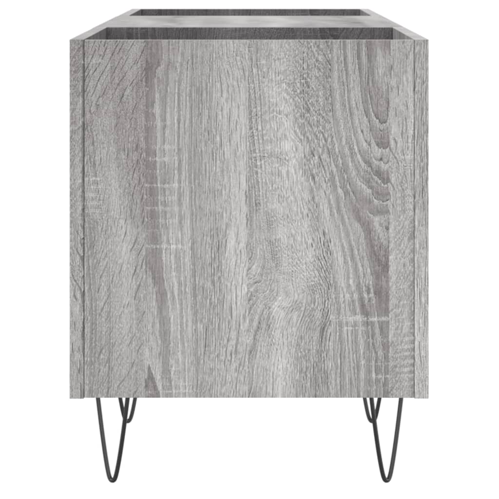 Record Cabinet Grey Sonoma 121x38x48 cm Engineered Wood