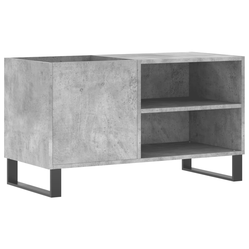 Record Cabinet Concrete Grey 85x38x48 cm Engineered Wood