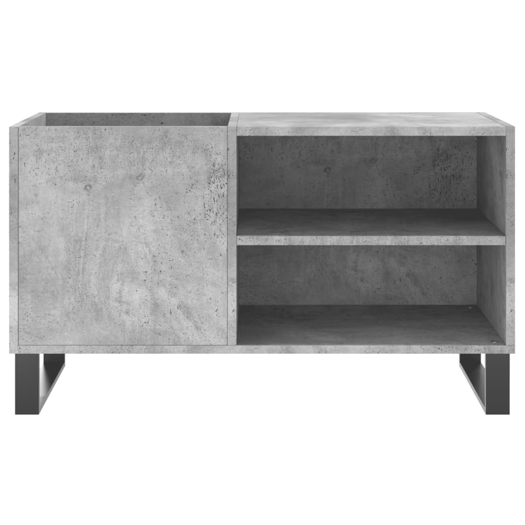 Record Cabinet Concrete Grey 85x38x48 cm Engineered Wood