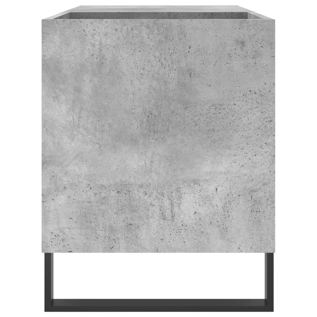 Record Cabinet Concrete Grey 85x38x48 cm Engineered Wood