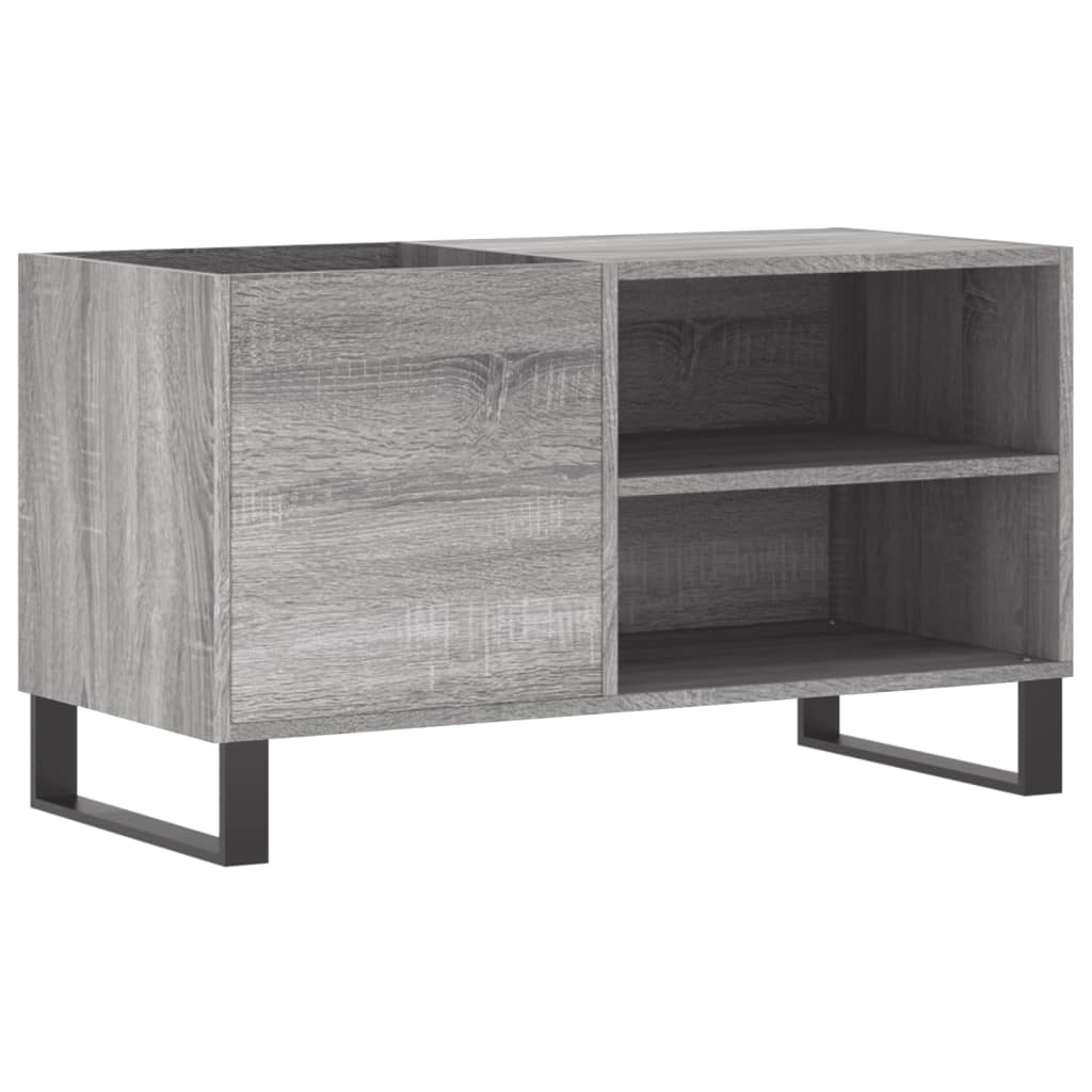 Record Cabinet Grey Sonoma 85x38x48 cm Engineered Wood