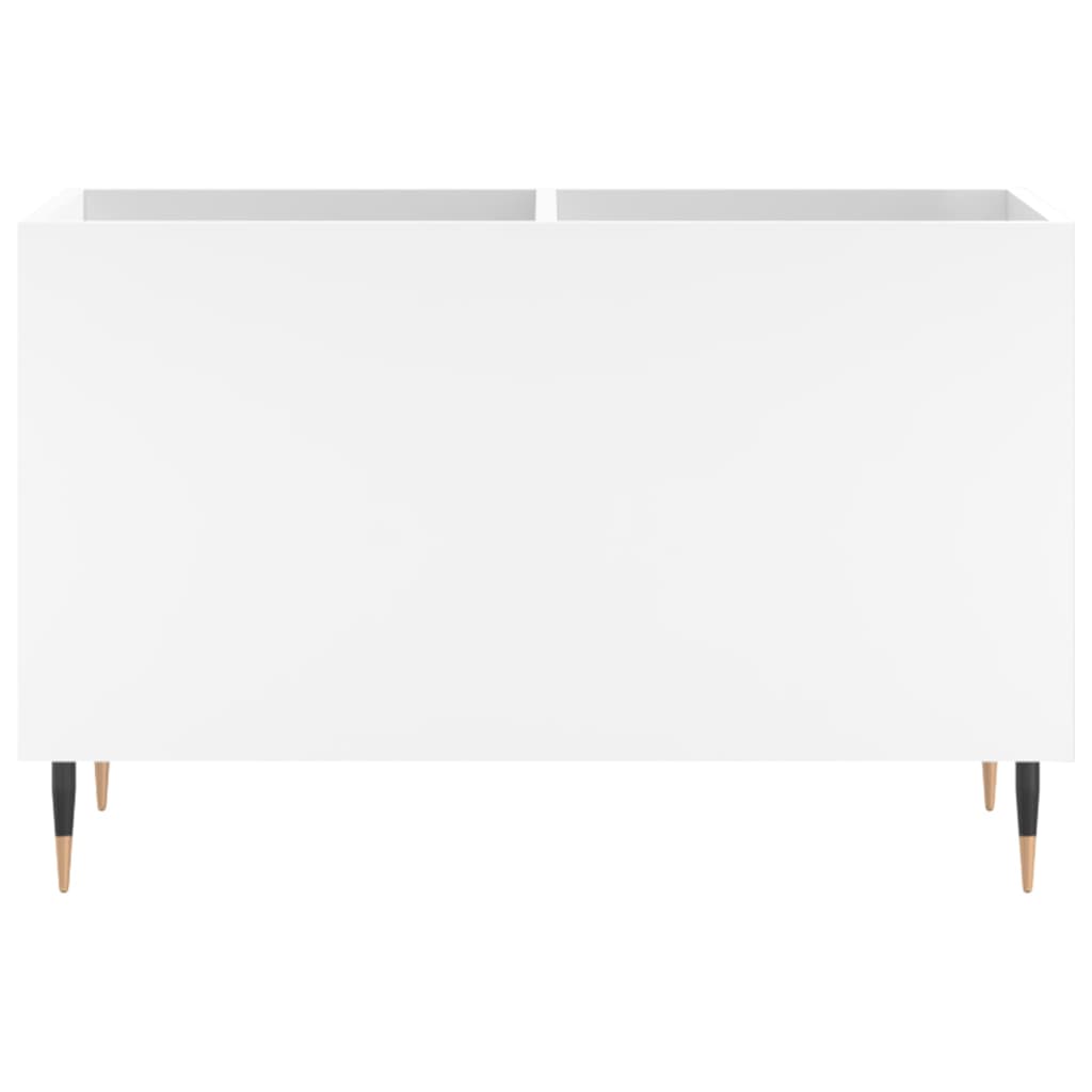 Record Cabinet White 74.5x38x48 cm Engineered Wood
