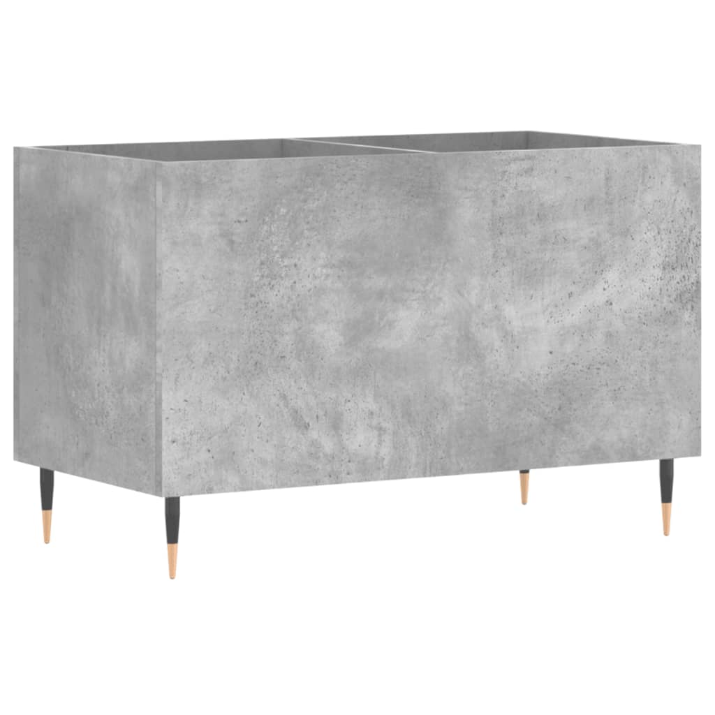 Record Cabinet Concrete Grey 74.5x38x48 cm Engineered Wood