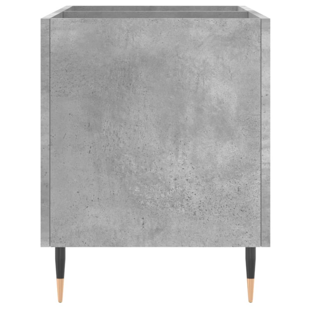 Record Cabinet Concrete Grey 74.5x38x48 cm Engineered Wood