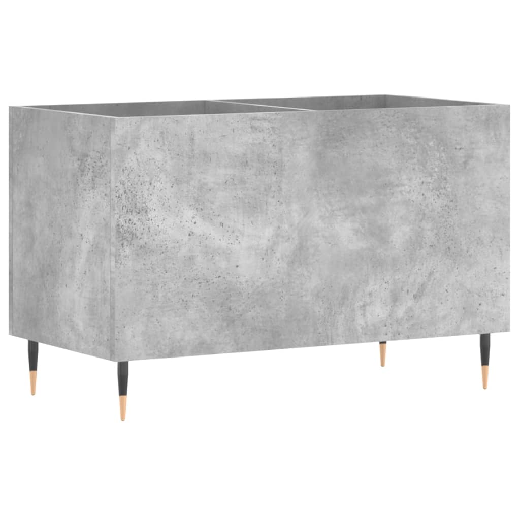 Record Cabinet Concrete Grey 74.5x38x48 cm Engineered Wood