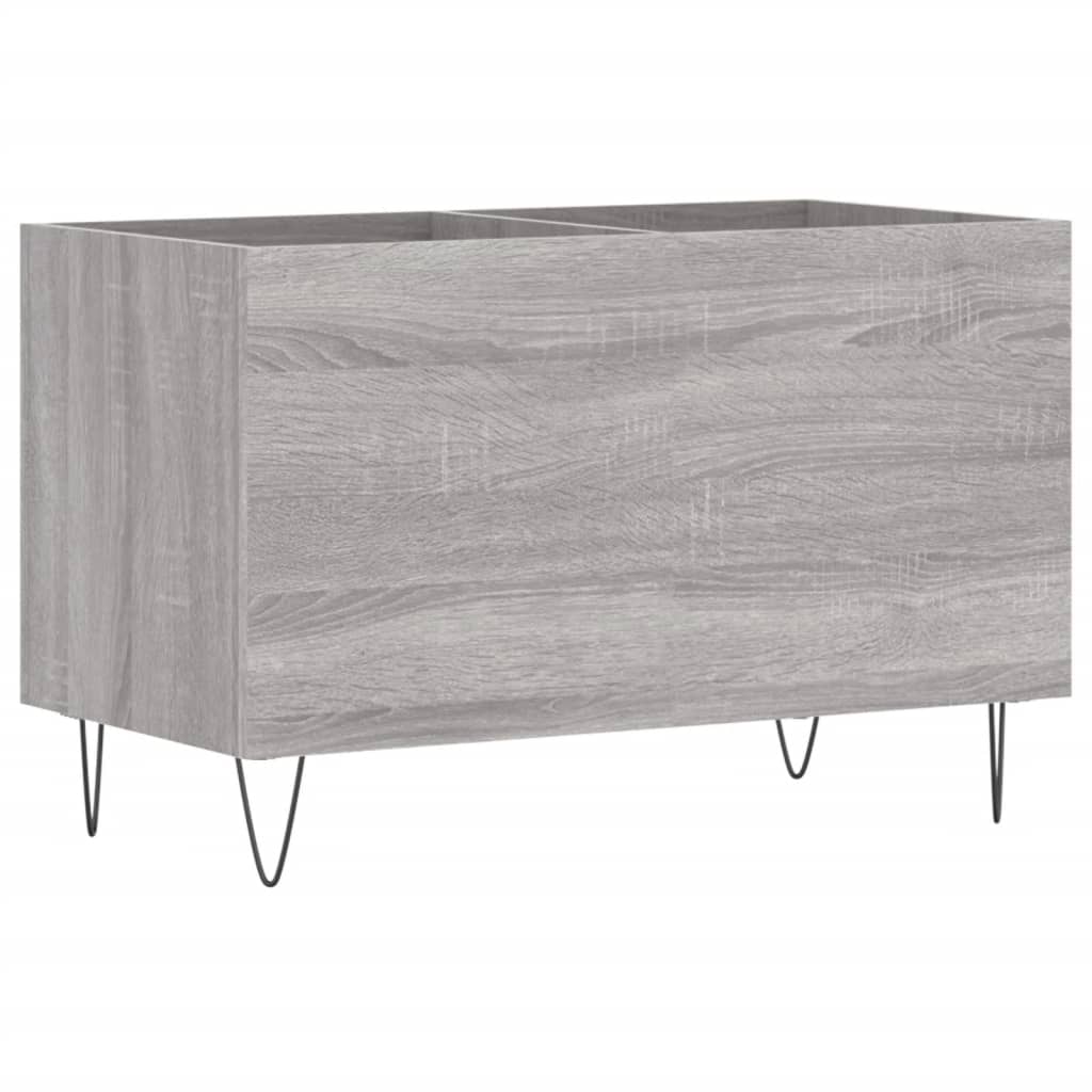 Record Cabinet Grey Sonoma 74.5x38x48 cm Engineered Wood