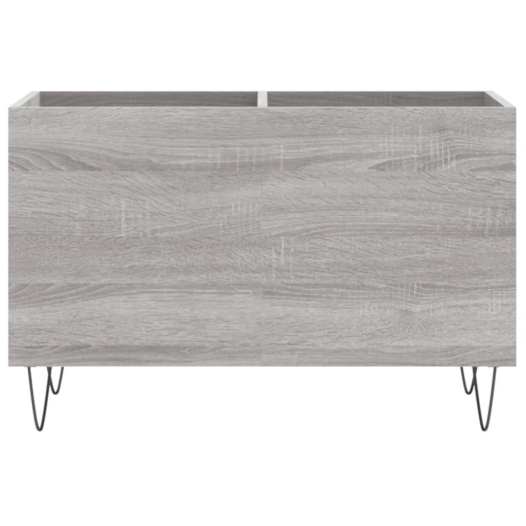 Record Cabinet Grey Sonoma 74.5x38x48 cm Engineered Wood