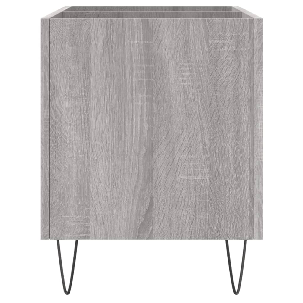 Record Cabinet Grey Sonoma 74.5x38x48 cm Engineered Wood