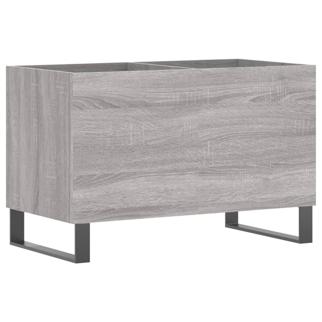 Record Cabinet Grey Sonoma 74.5x38x48 cm Engineered Wood