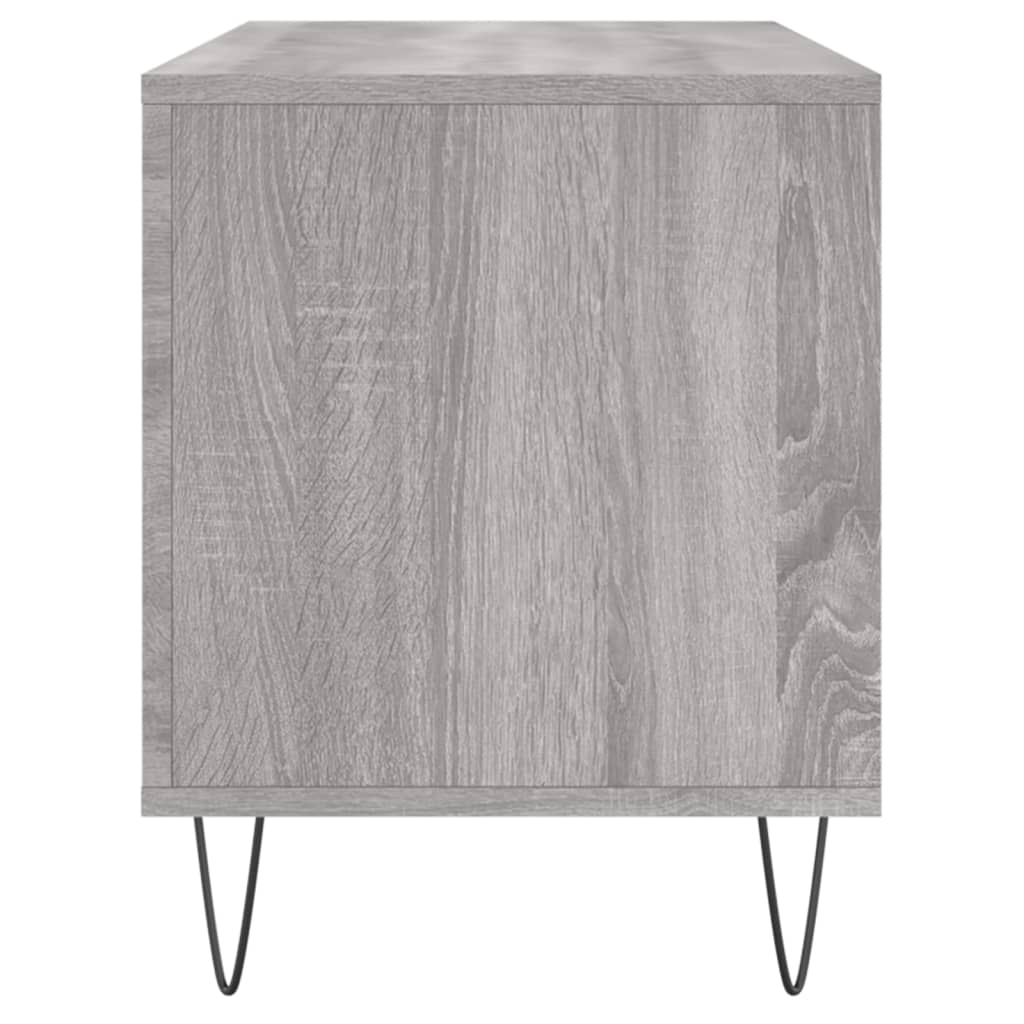 Record Cabinet Grey Sonoma 100x38x48 cm Engineered Wood