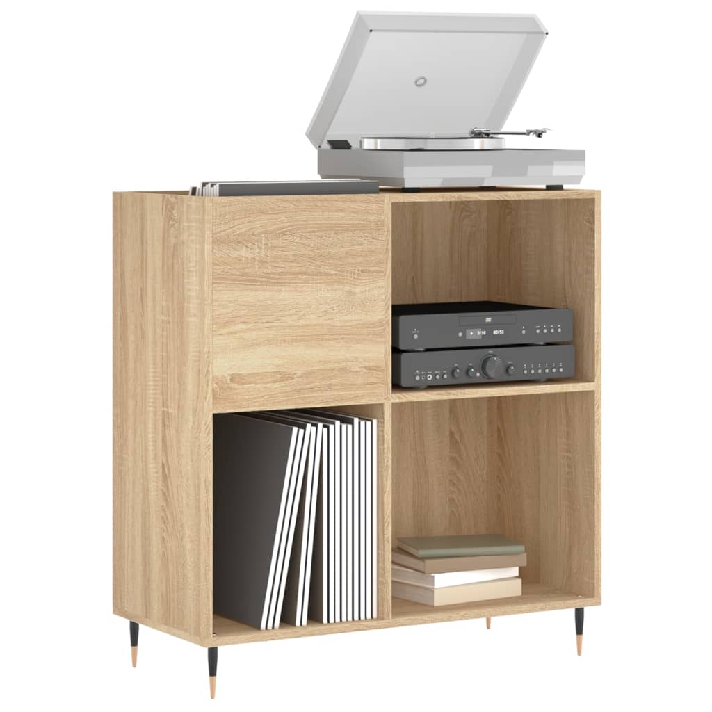 Record Cabinet Sonoma Oak 84.5x38x89 cm Engineered Wood