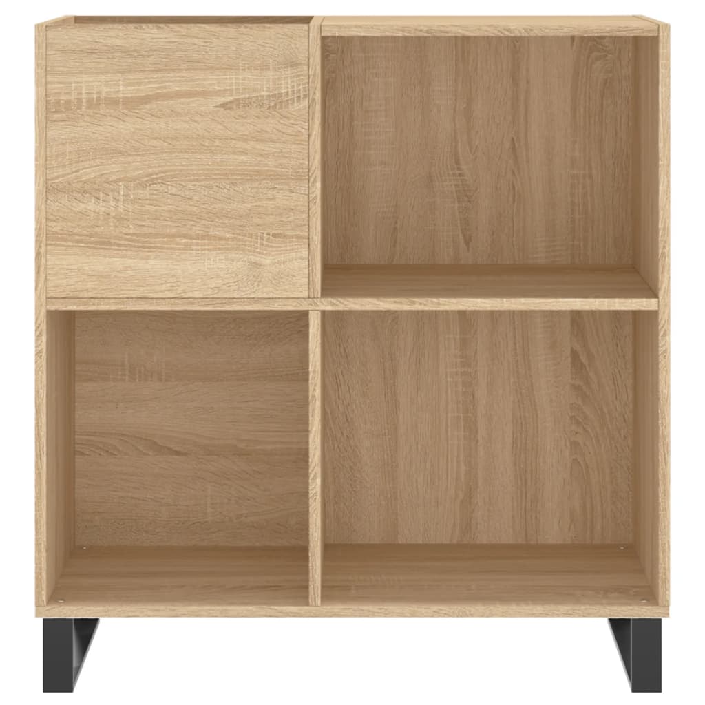 Record Cabinet Sonoma Oak 84.5x38x89 cm Engineered Wood